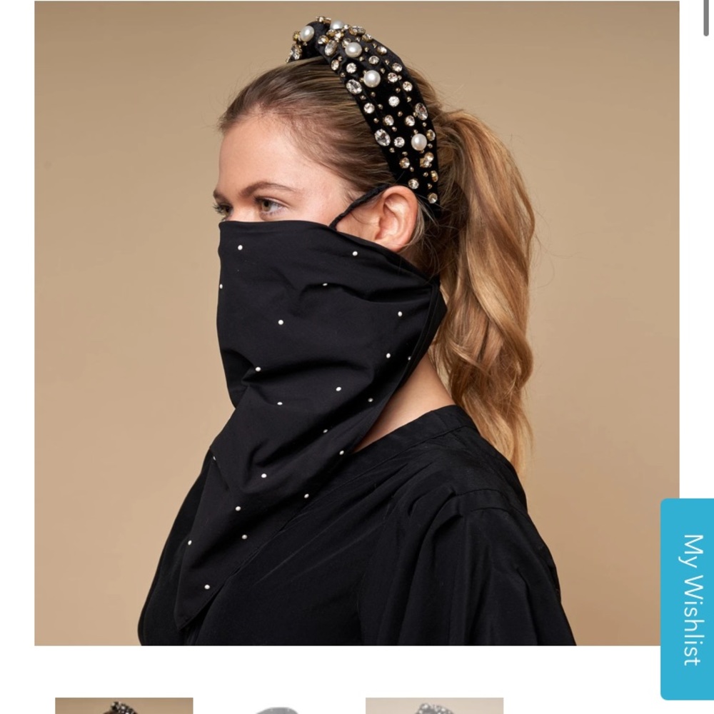 Lele Sadoughi bandana scarf mask